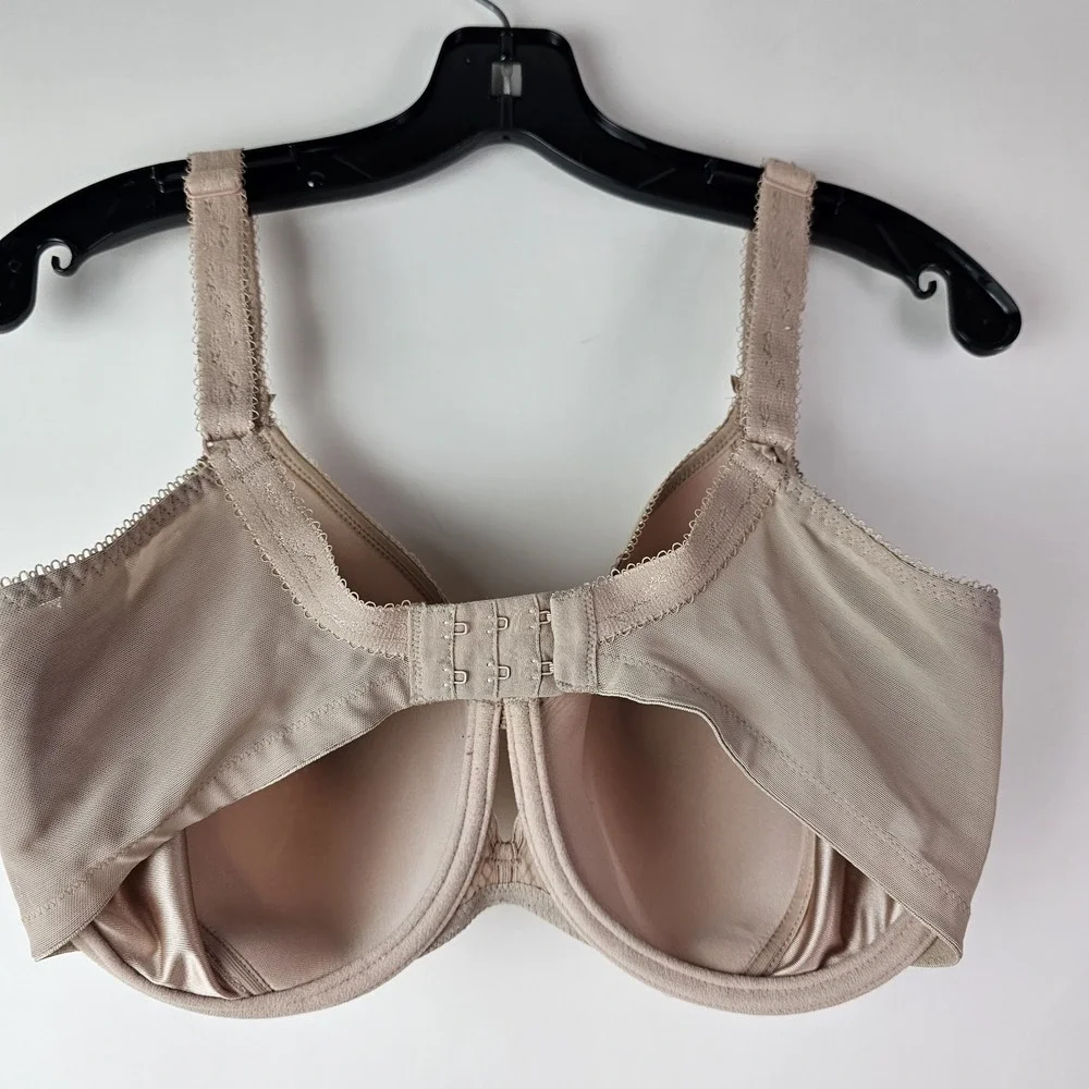 Elomi Bra Style 4383 Size 34I US Plus Full Figure Underwire Beige Lace‎ Charley